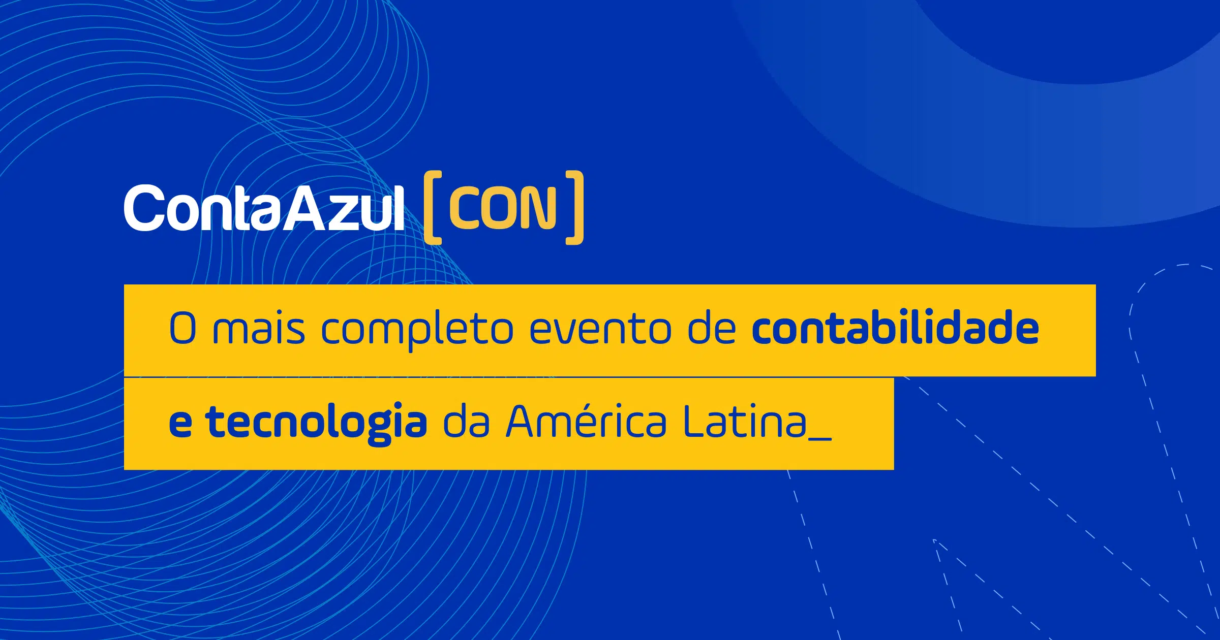 Banner do ContaAzul CON, evento de contabilidade e tecnologia