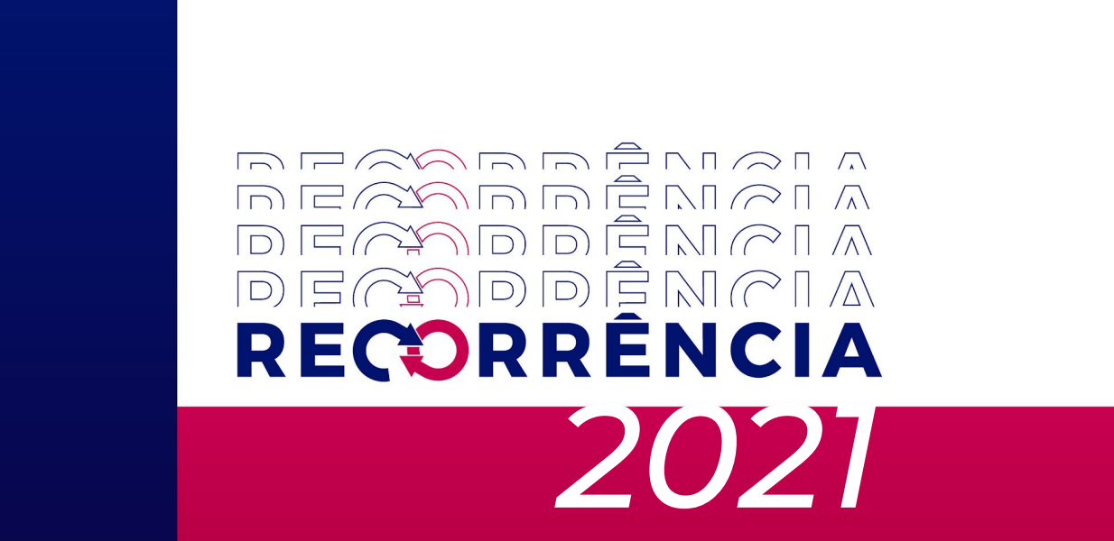 Identidade visual do evento online Recorrência 2021